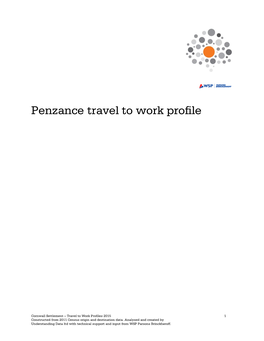 Penzance Travel to Work Profile