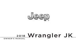 2018 Jeep Wrangler JK Owner Manual