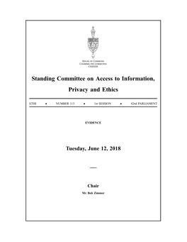 Standing Committee on Access to Information, Privacy and Ethics