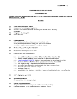 WEB Regular Board Agenda Package April 23,2018