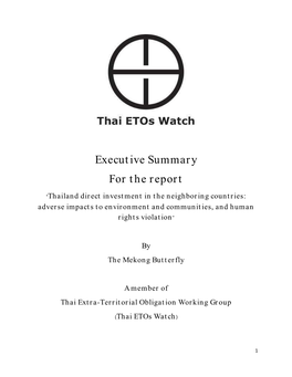 Mekong Butterfly ETO Report Executive Summary