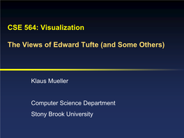 CSE 564: Visualization