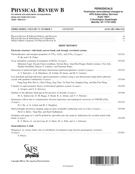Table of Contents (Online)