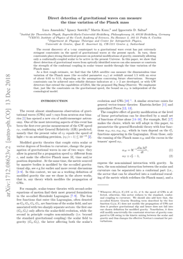 Direct Detection of Gravitational Waves Can Measure the Time Variation of the Planck Mass