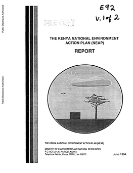 The Kenya National Environment Action Plan