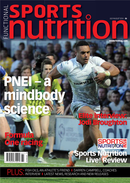 PNEI – a Mindbody Science Elite Interview: Jodi Broughton Formula One Racing Sports Nutrition