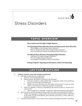 Stress Disorders