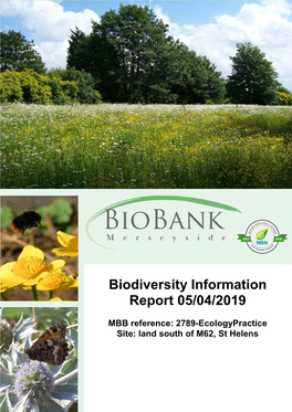 Biodiversity Information Report 05/04/2019