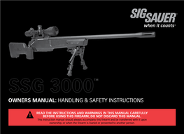 SSG3000™ Stock Is Adjustable for Height and Can Be Completely Removed