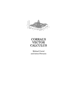 Corral's Vector Calculus