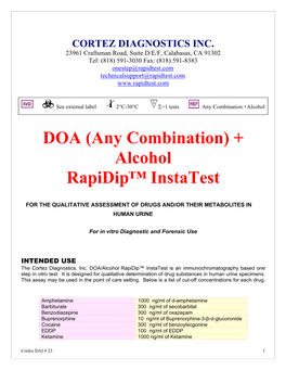 6-Panel Drug + Alcohol Rapid Test