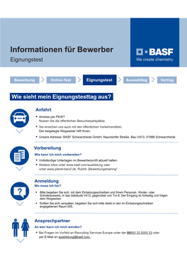 Informationen Für Bewerber Eignungstest