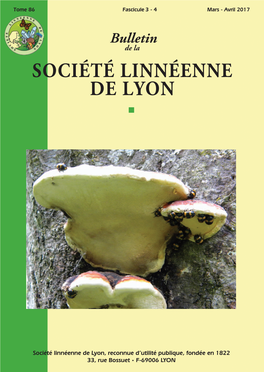 Société Linnéenne De Lyon Éenne N