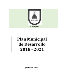 Plan Municipal De Desarrollo 2018 - 2021