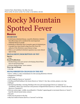 Rocky Mountain Spotted Fever