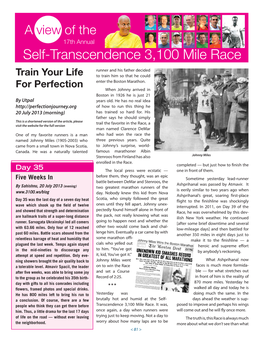 Self-Transcendence 3,100 Mile Race