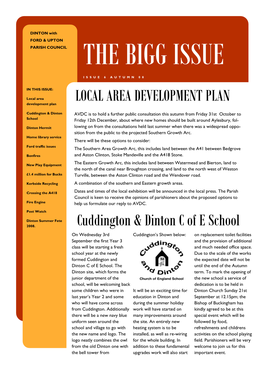 LOCAL AREA DEVELOPMENT PLAN Cuddington & Dinton C of E School