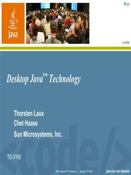 Desktop Java™ Technology
