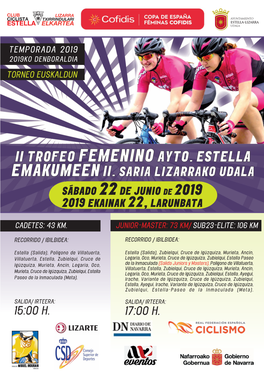 Ii Trofeo Femenino Ayto. Estella Emakumeen Ii