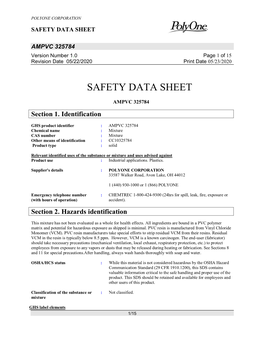 Section 9. Physical and Chemical Properties