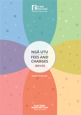 Ngā Utu Fees and Charges 2021/22