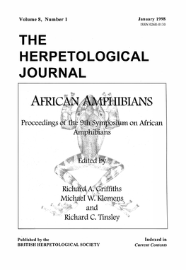 The Herpetological Journal