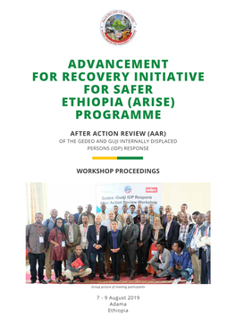 Advancement for Recovery Initiative for Safer Ethiopia (Arise) Programme
