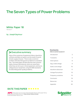 The Seven Types of Power Problems