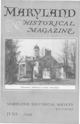 Maryland Historical Magazine, 1948, Volume 43, Issue No. 2