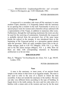 ___. Mittelalterliche Langhauskuppelkirchen Und Verwandte Typen in Oberägypten, Pp