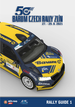 Barum Czech Rally Zlin 2021 Rally Guide 1