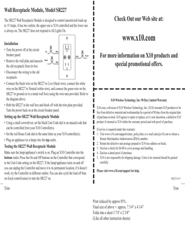 Wall Receptacle Module, Model SR227