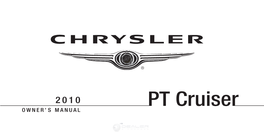2010 Chrysler PT Cruiser Owner's Manual