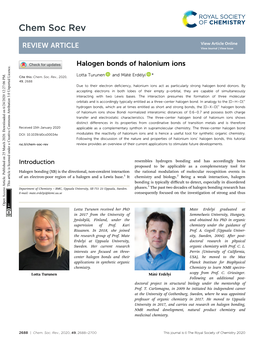 Halogen Bonds of Halonium Ions