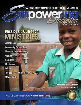 Read About Our Missions and Outreach Ministry on Page 4
