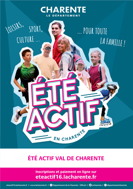 Été Actif Val De Charente