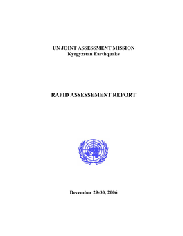 Rapid Assessement Report