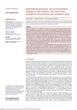 The Case of the Prehistoric Oscurusciuto Site (Southern Italy)