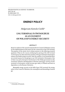 Energy Policy