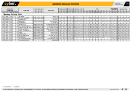 Midweek Regular Coupon 07/06/2020 09:41 1 / 1