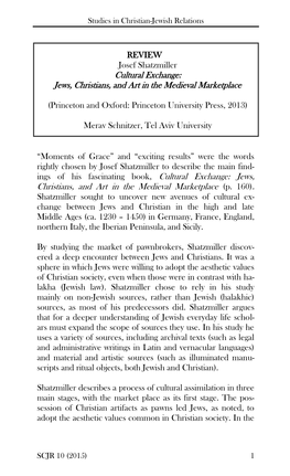 Jews, Christians, and Art in the Medieval Marketplace