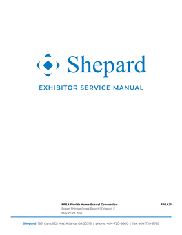 Exhibitor Service Manual