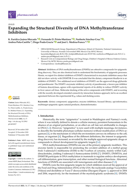 Expanding the Structural Diversity of DNA Methyltransferase Inhibitors