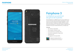 Fairphone 3 Le Téléphone Qui Prend Soin Des Gens Et De La Planète