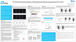 Electrophysiological Characterization of Ipsc-Derived Cortical Neurons Using Automated Patch Clamp Kadla R