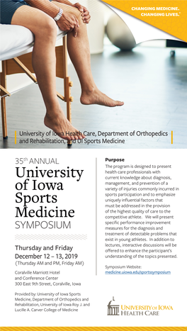 University of Iowa Sports Medicine General in Ulty