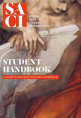 STUDENT HANDBOOK a GUIDE to MAXIMIZE YOUR SACI EXPERIENCE Front and Back Cover Images: Details of Michelangelo’S Sistine Chapel