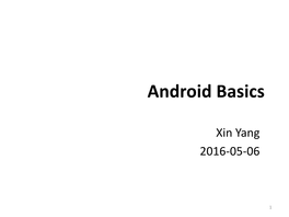 Introduction to Android