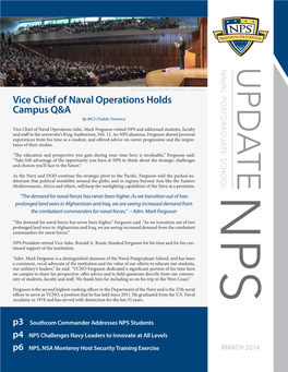 Vice Chief of Naval Operations Holds Campus Q&A