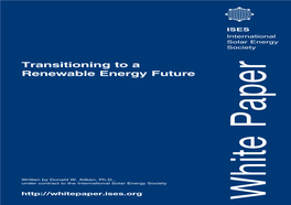 Transitioning to a Renewable Energy Future